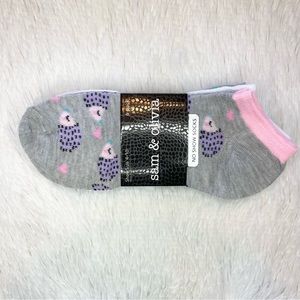 Hedgehog NWT colorful socks 6 pairs white, teal, purple, gray pink, six pack